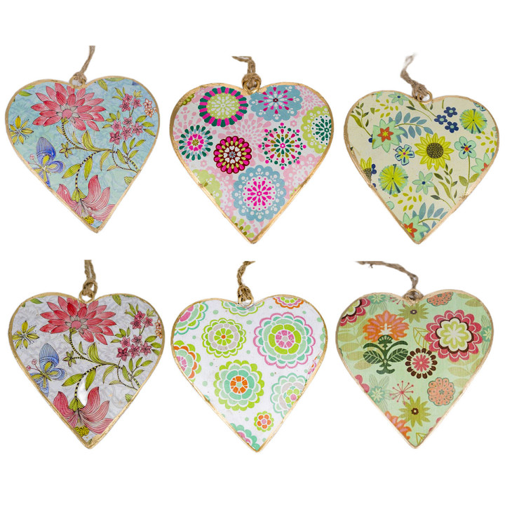 Colgante corazon 6 dif.