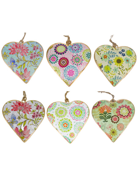 Colgante corazon 6 dif.