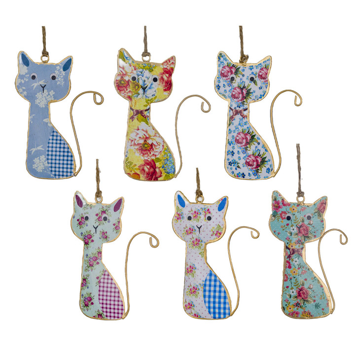 Colgante gato 6 dif.