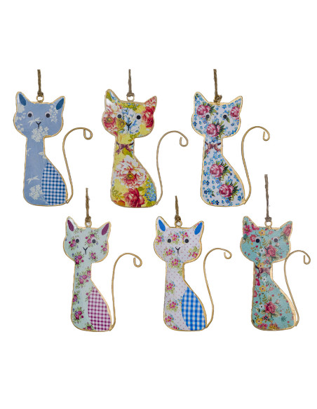 Colgante gato 6 dif.