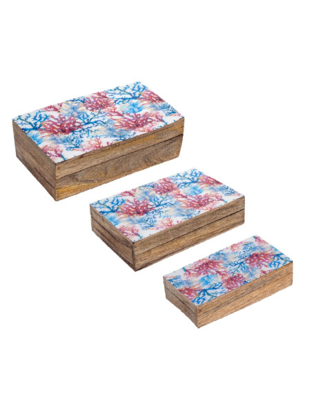 S/3 cajas coral