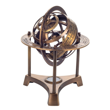 Esfera armillary con brújula 2