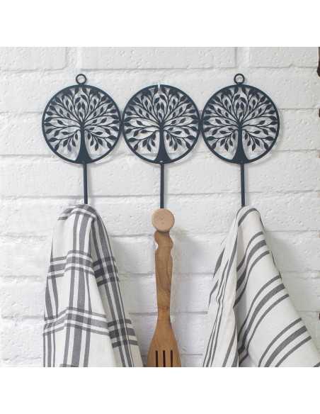 OFERTA *percha 3 pomos arbol vida
