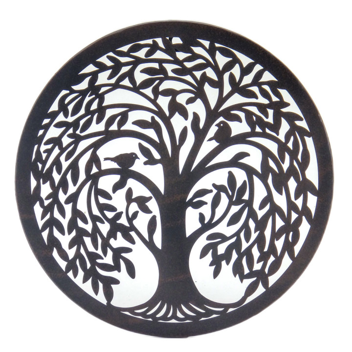 Adorno pared arbol vida 30cm.