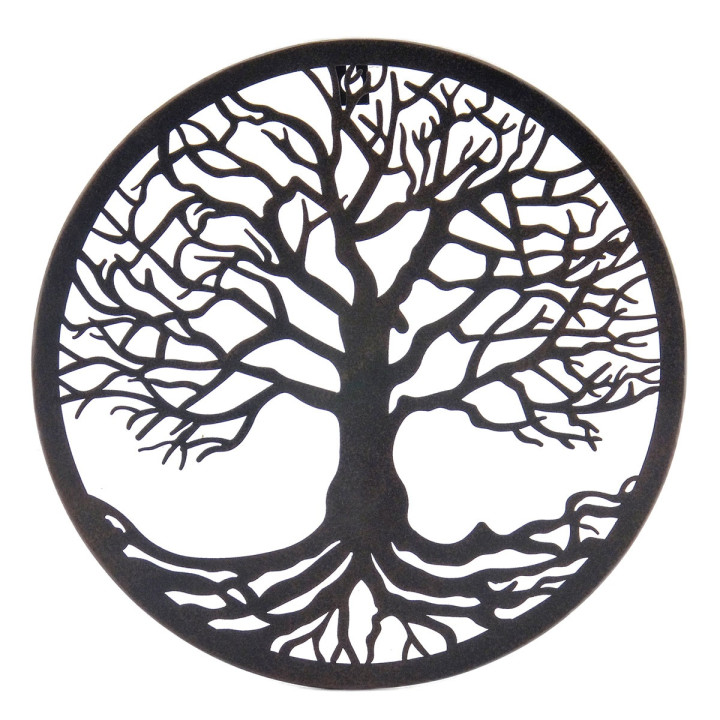 Adorno pared arbol vida 30cm.