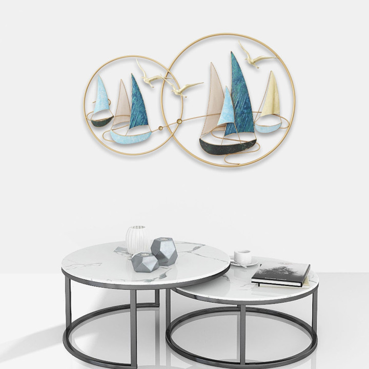 Adorno pared barcos