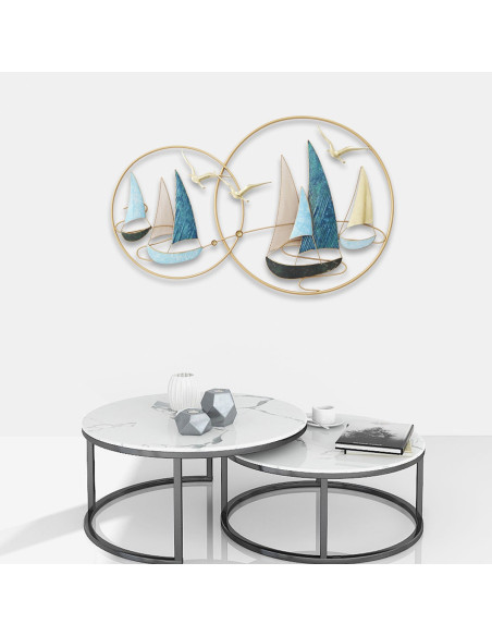 Adorno pared barcos