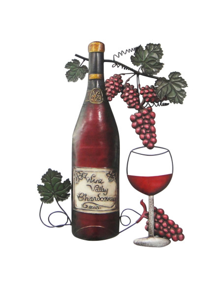Adorno pared vino