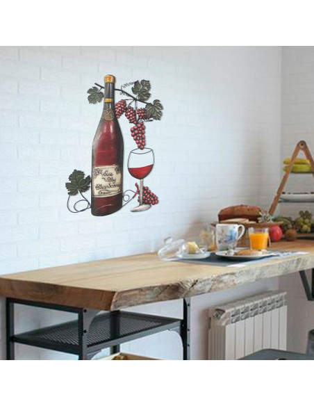 Adorno pared vino