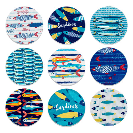 Posavasos peces c/exp. 2