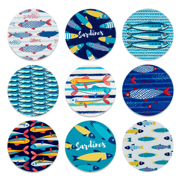 Posavasos peces c/exp.