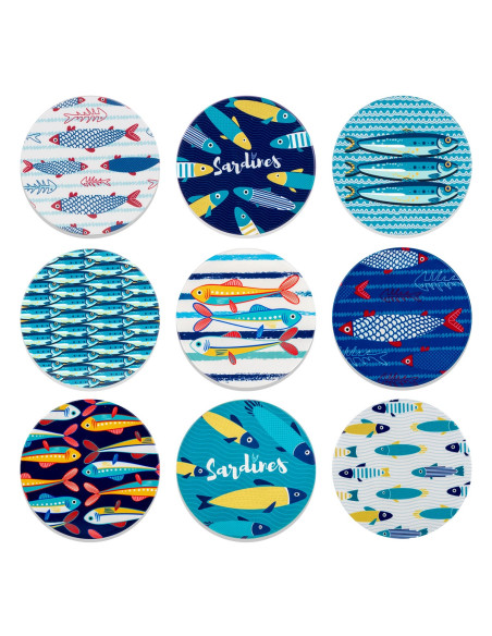 Posavasos peces c/exp.