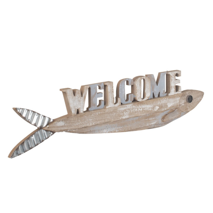 OFERTA *adorno pared pez welcome