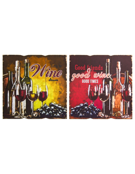 OFERTA *adorno pared cuadr. vino