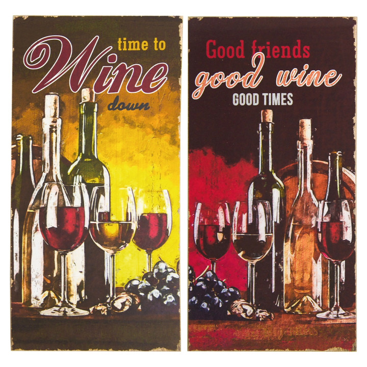 OFERTA *adorno pared vino