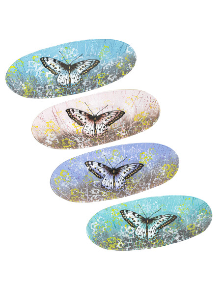 Plato mariposa oval 35cm.