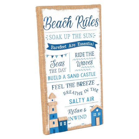 OFERTA *adorno pared beach rules