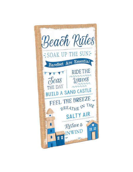 OFERTA *adorno pared beach rules
