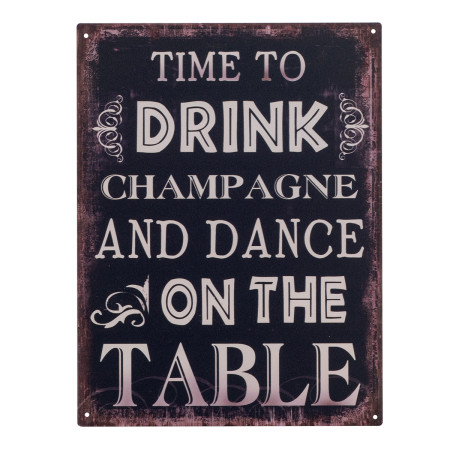 OFERTA *placa pared drink33x25cm.