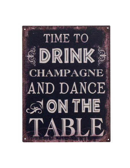 OFERTA *placa pared drink33x25cm.