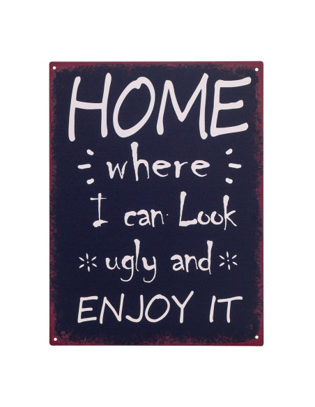 OFERTA *placa pared home 33x25cm.