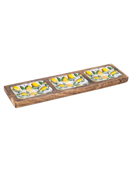 Bandeja rectangular limones