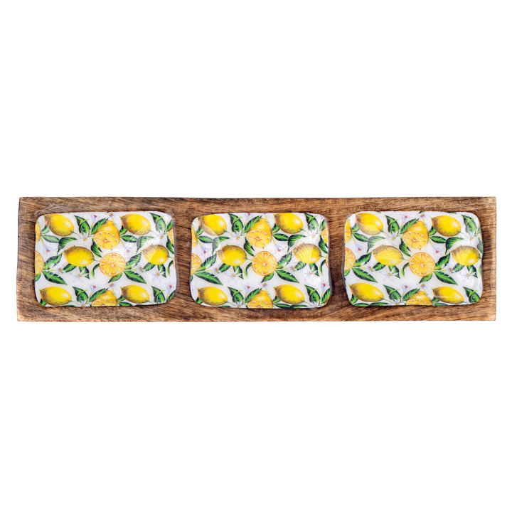 Bandeja rectangular limones