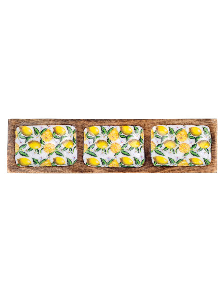 Bandeja rectangular limones