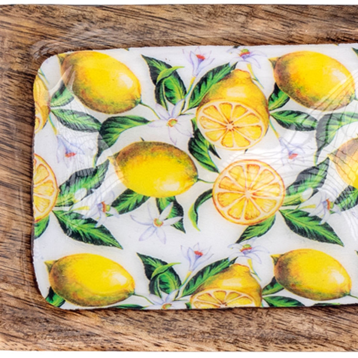 Bandeja rectangular limones