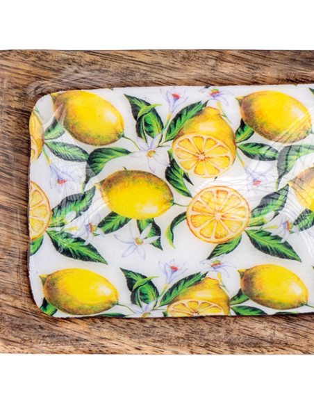Bandeja rectangular limones