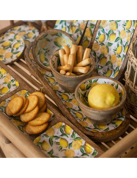Bandeja limones c/3 cuencos