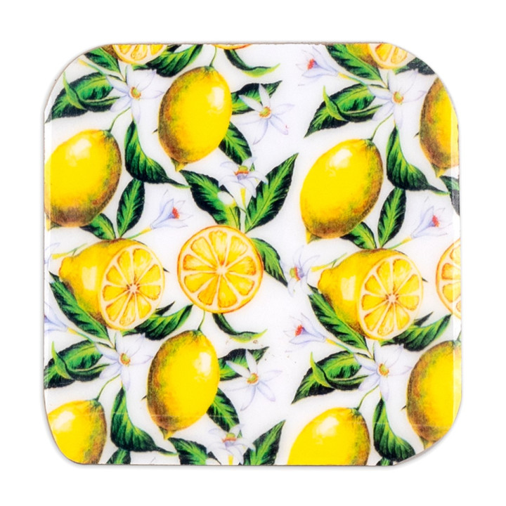 S/4 posavasos cuadrados limones
