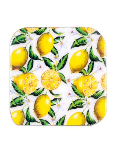 S/4 posavasos cuadrados limones