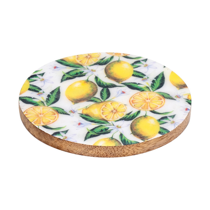 S/4 posavasos redondos limones