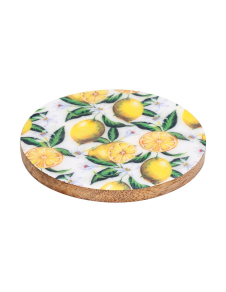 S/4 posavasos redondos limones