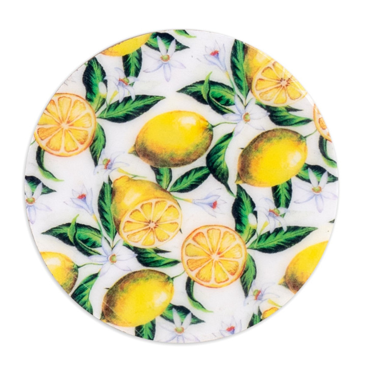 S/4 posavasos redondos limones
