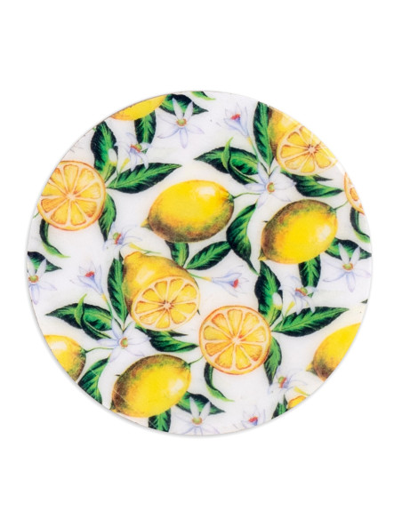 S/4 posavasos redondos limones