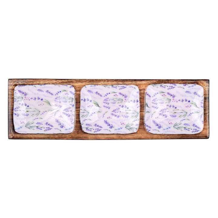 Bandeja rectangular lavanda