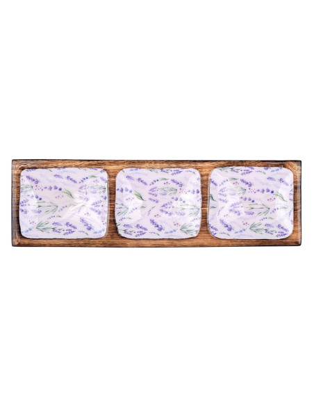Bandeja rectangular lavanda