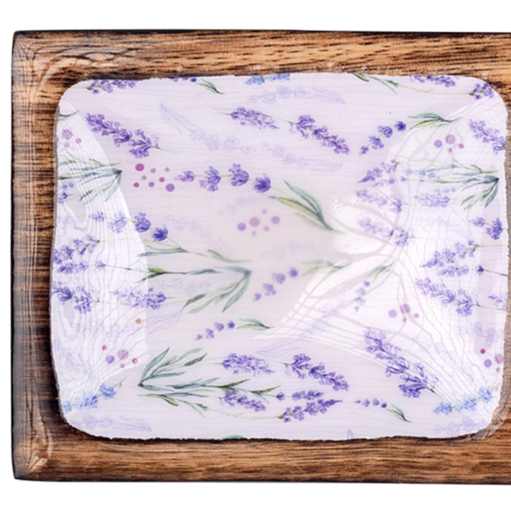 Bandeja rectangular lavanda