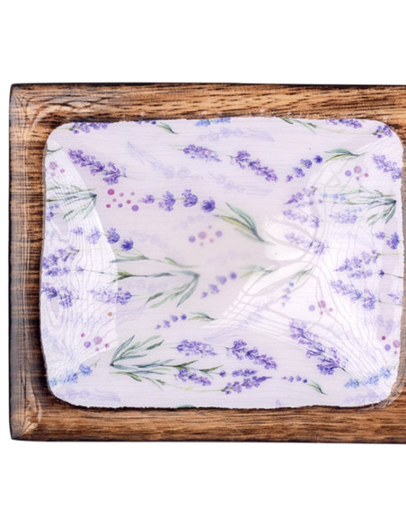Bandeja rectangular lavanda