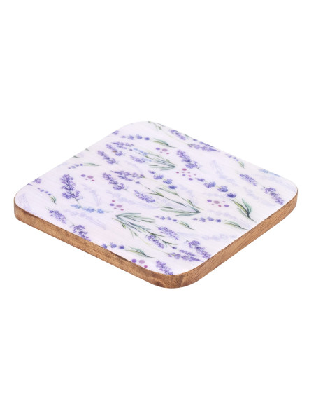 OFERTA *s/4 posavasos cuadrados lavanda