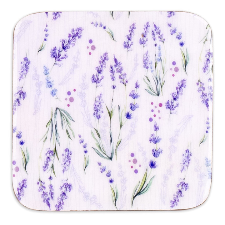 OFERTA *s/4 posavasos cuadrados lavanda