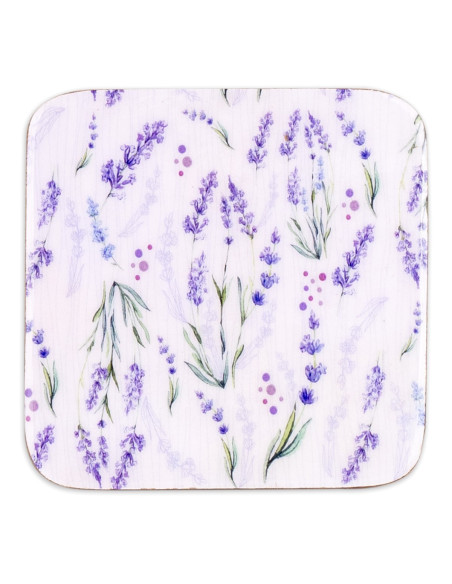 OFERTA *s/4 posavasos cuadrados lavanda
