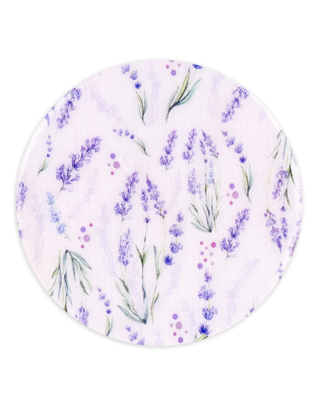 S/4 posavasos redondo lavanda