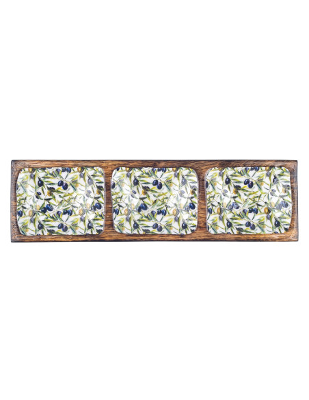 Bandeja rectangular aceitunas