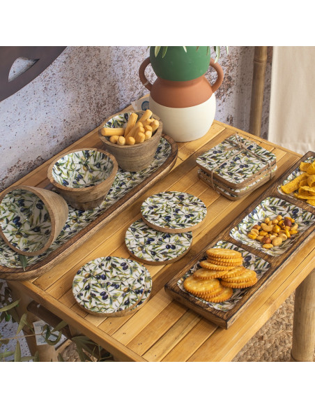 Bandeja rectangular aceitunas
