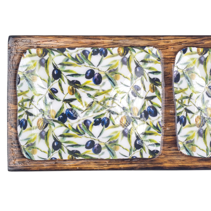 Bandeja rectangular aceitunas