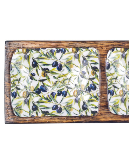 Bandeja rectangular aceitunas