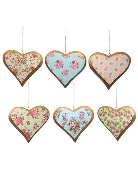 Colgante corazon 6 dif.